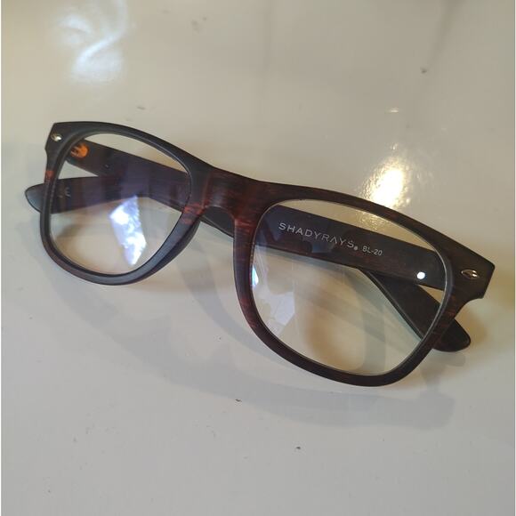 SHADYRAYS Classic Timber in Deep Timber Wood Grain Blue Light Glasses - Picture 1 of 14
